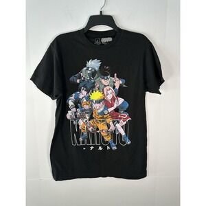 Naruto Manga Men's Short Sleeve Classic Character Graphic T-Shirt Size Medium